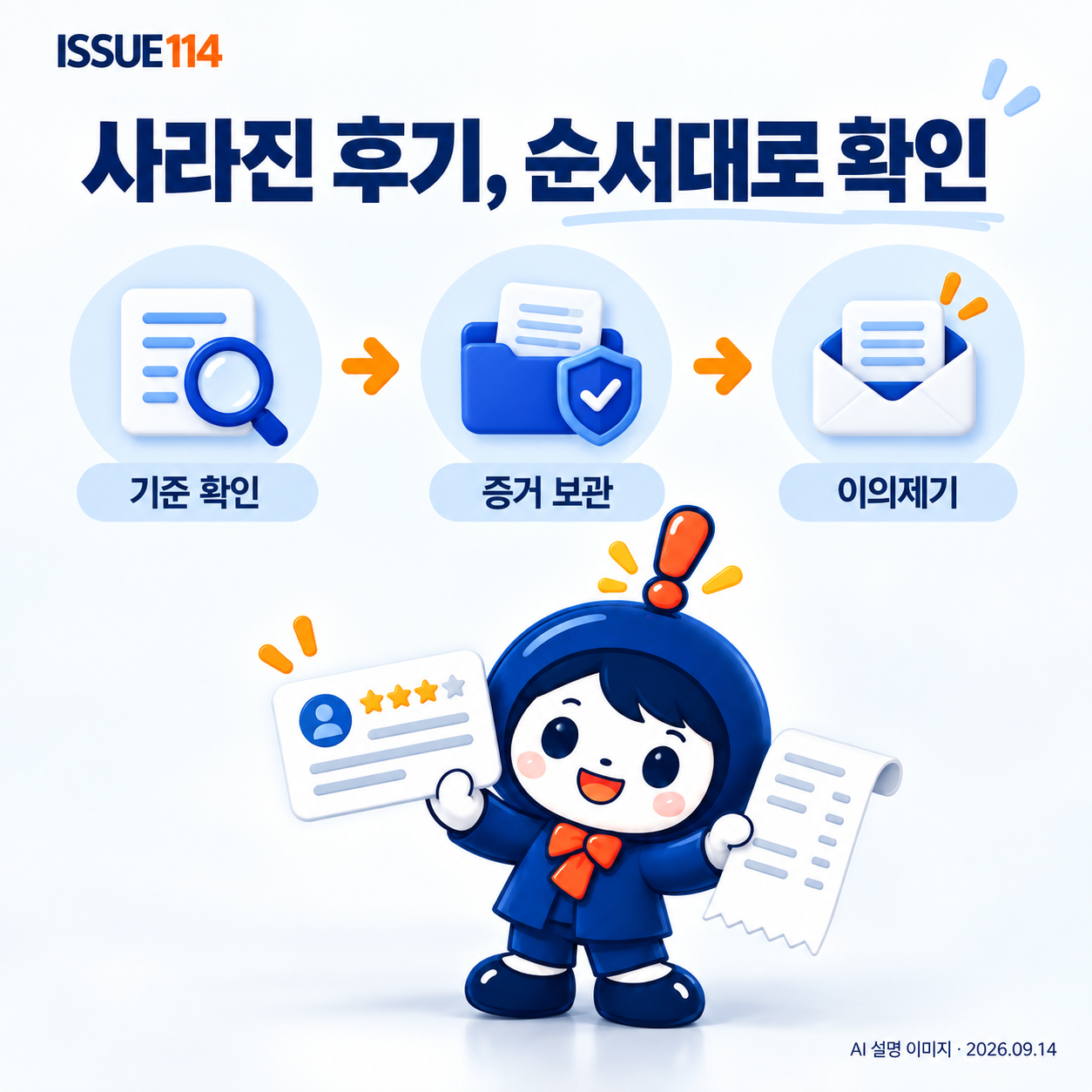 표시 상태를 확인하고 증거를 보관한 뒤 정식 이의제기를 한다.