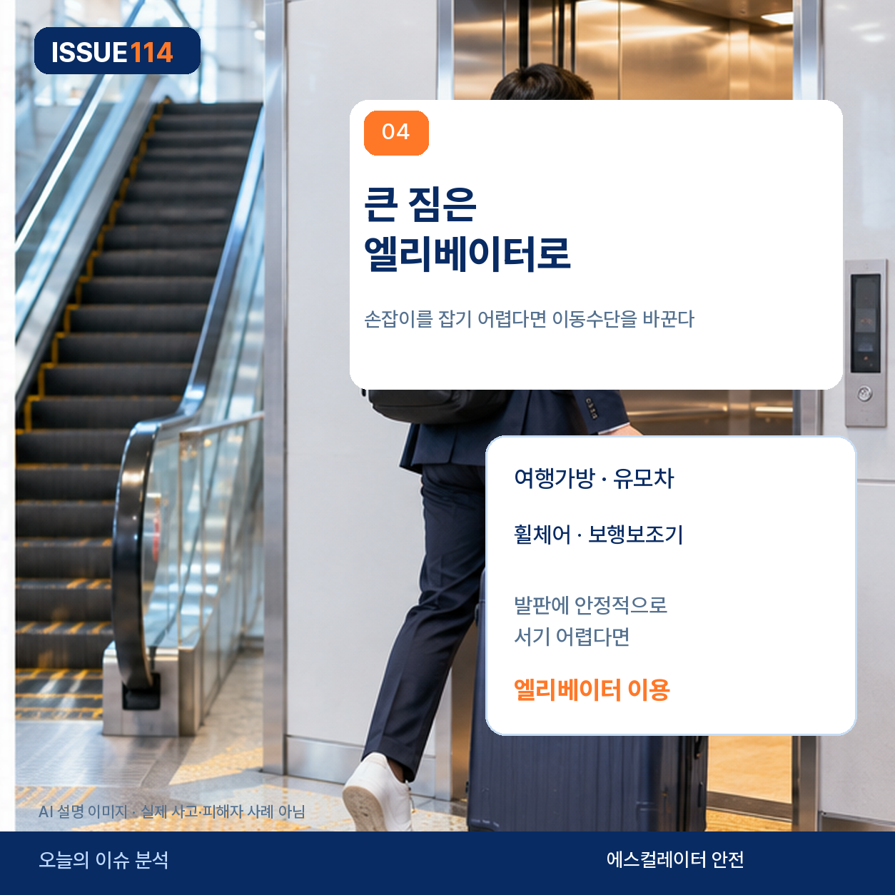 에스컬레이터에서 걷지 않기