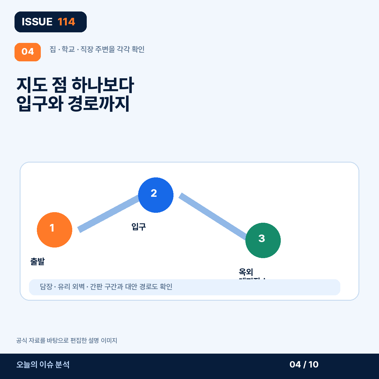 지도에서 찾고 입구와 경로까지 확인한다