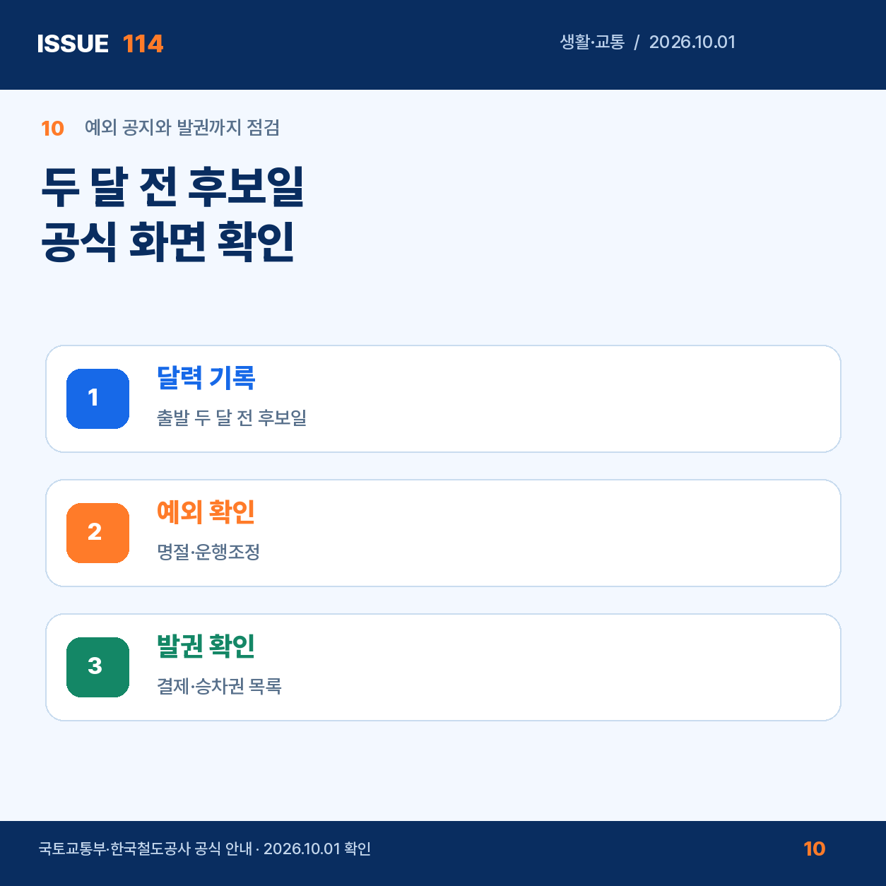 기차표 두 달 전 예매 핵심 정리