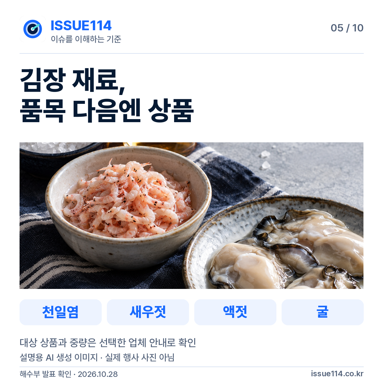 대상 상품 확인
