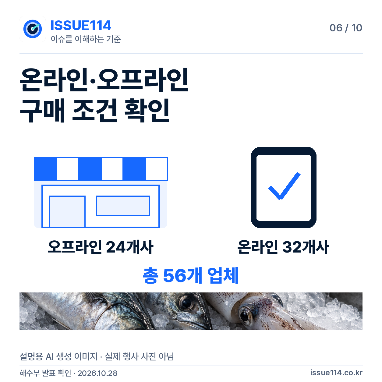 온라인·오프라인 확인 순서